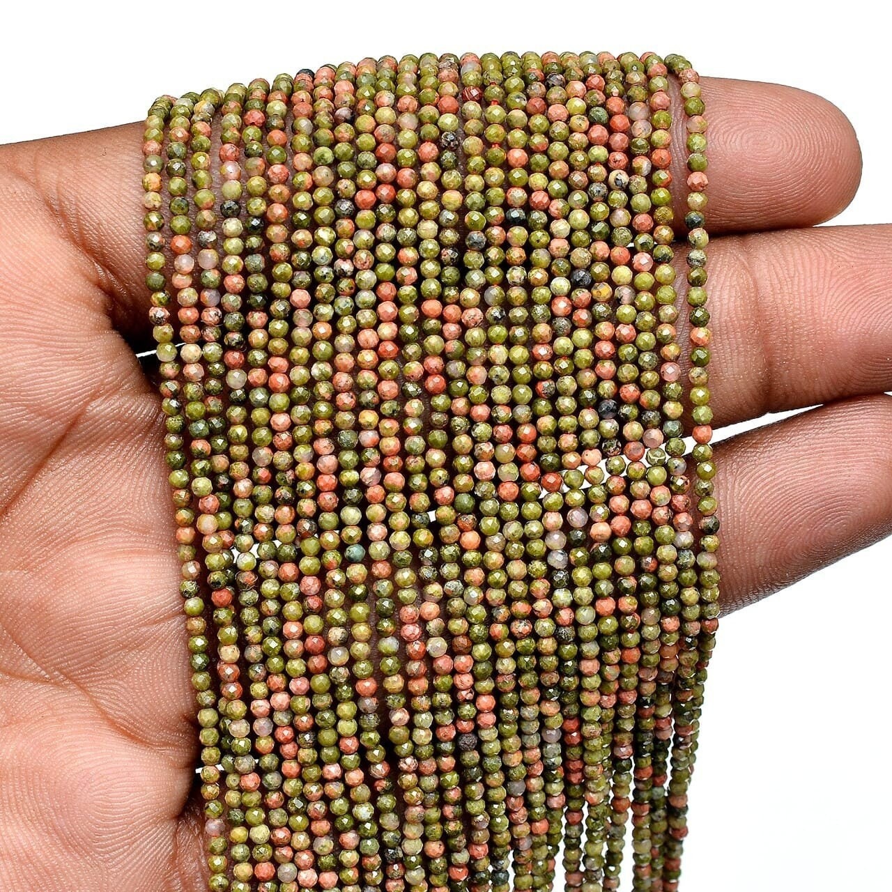 Perle Naturali Di Granato Rodolite - Taglio Israele, 2x2 Mm - Foto 2