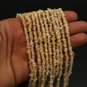 Ethiopian Opal Chip Beads: Multi-Shaded Fire Opal Nuggets, 34&quot; Strand