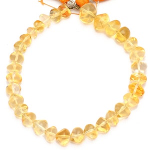 Citrine Onion, Smooth Beads, Gemstone Citrine Onion, 7-9mm, Golden Citrine Beads, Onion Smooth, Citrine Smooth Beads, Craft Supplies Beads