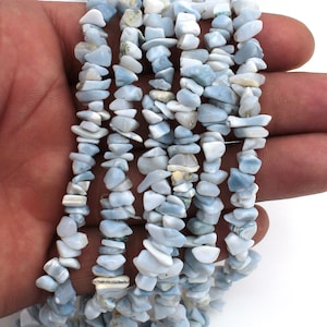 Oregon Blue Opal Chips, Blue Opal Gemstone Chips, Freeform Chips, Handmade Chip Necklace, Polish Chips, Jewelry For Necklace, Bulk Chip