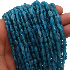 Neon Apatite Smooth Nugget, Neon Apatite Beads, Pebbles Beads, Apatite Gemstone, Apatite Polish Beads, Handmade Beads, Craft Supply Beads