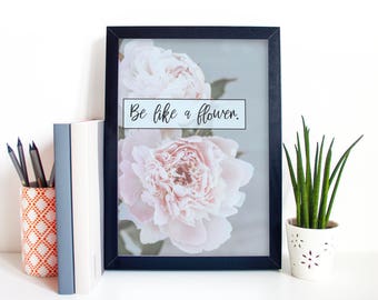 Bloom Where You Are Planted Short Positive Quotes Etsy