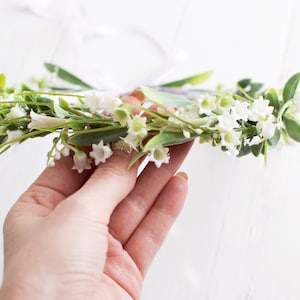 Lilies of the Valley Floral Crown: Spring Hair Wreath