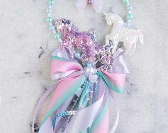 Sequin Unicorn Magic Wand: Fairy Princess Party Favor
