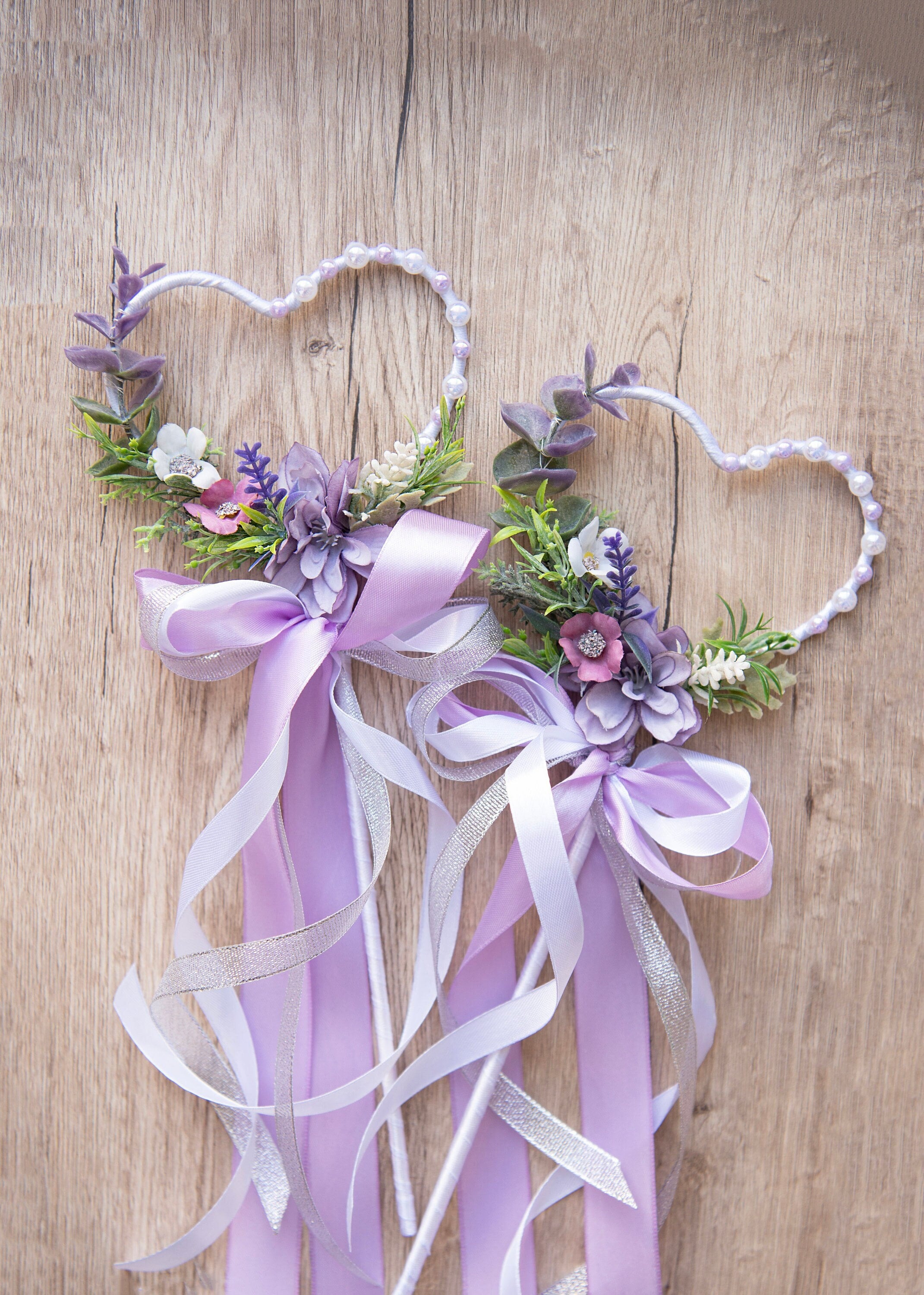 Stunning Handmade Pink & Purple Flower Crown. Purple Flower Crown, Wedding Flower Crown, Bridal Flower  main image 4