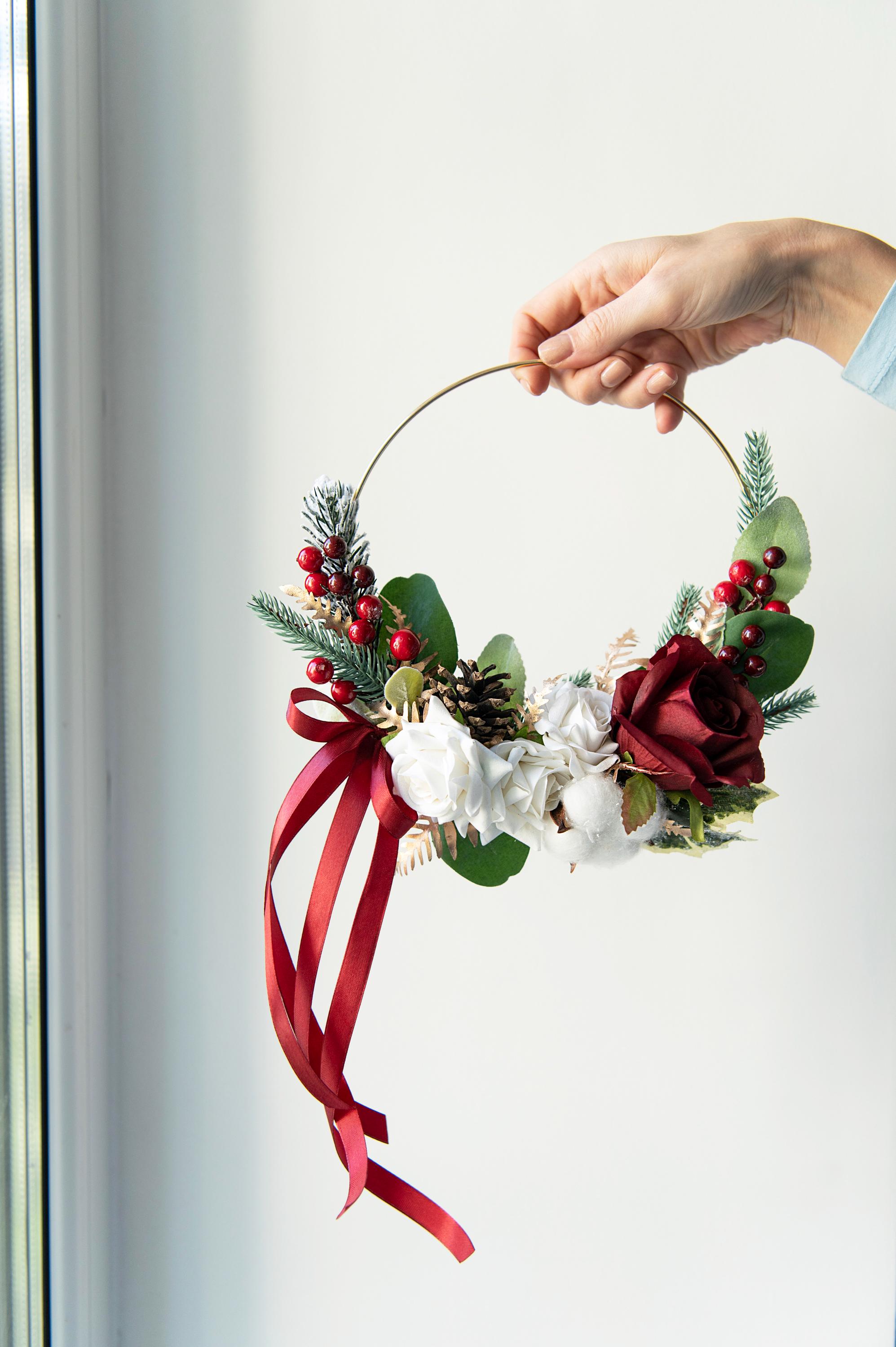 Winter Hoop Bouquet