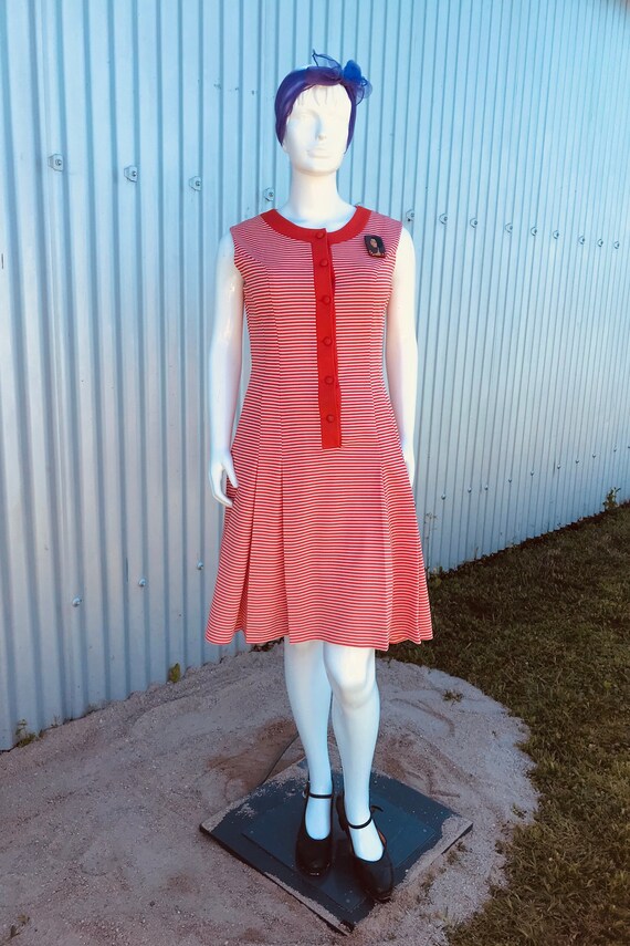 1960s Stripe Dress Size 3 main image 1