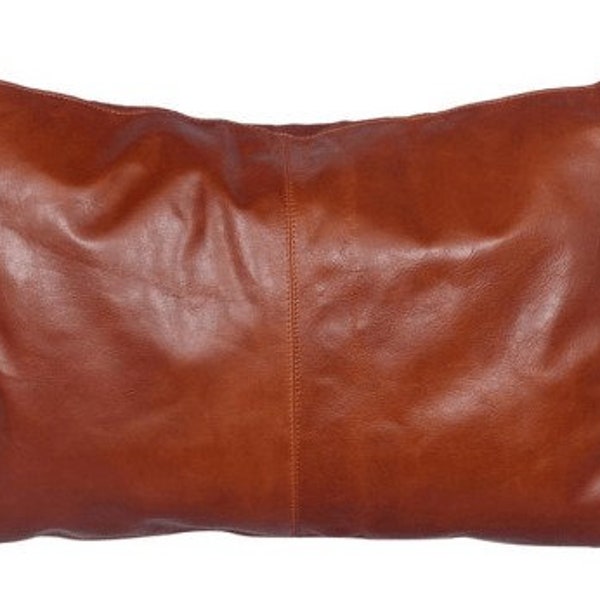 Leather Cushion Etsy
