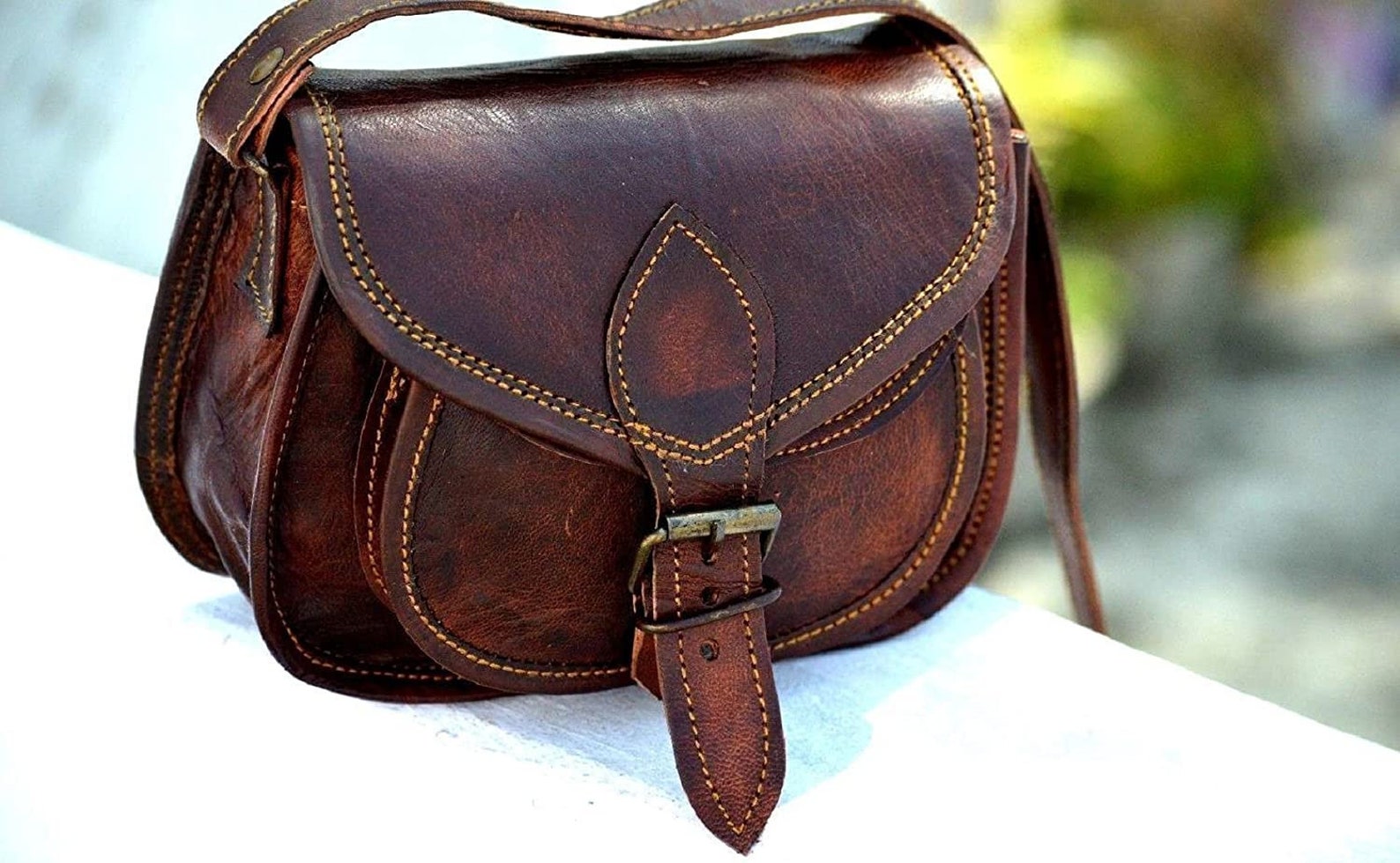 Leather Messenger Bag / Sling Bag / Handbag / Leather Handbag - Etsy