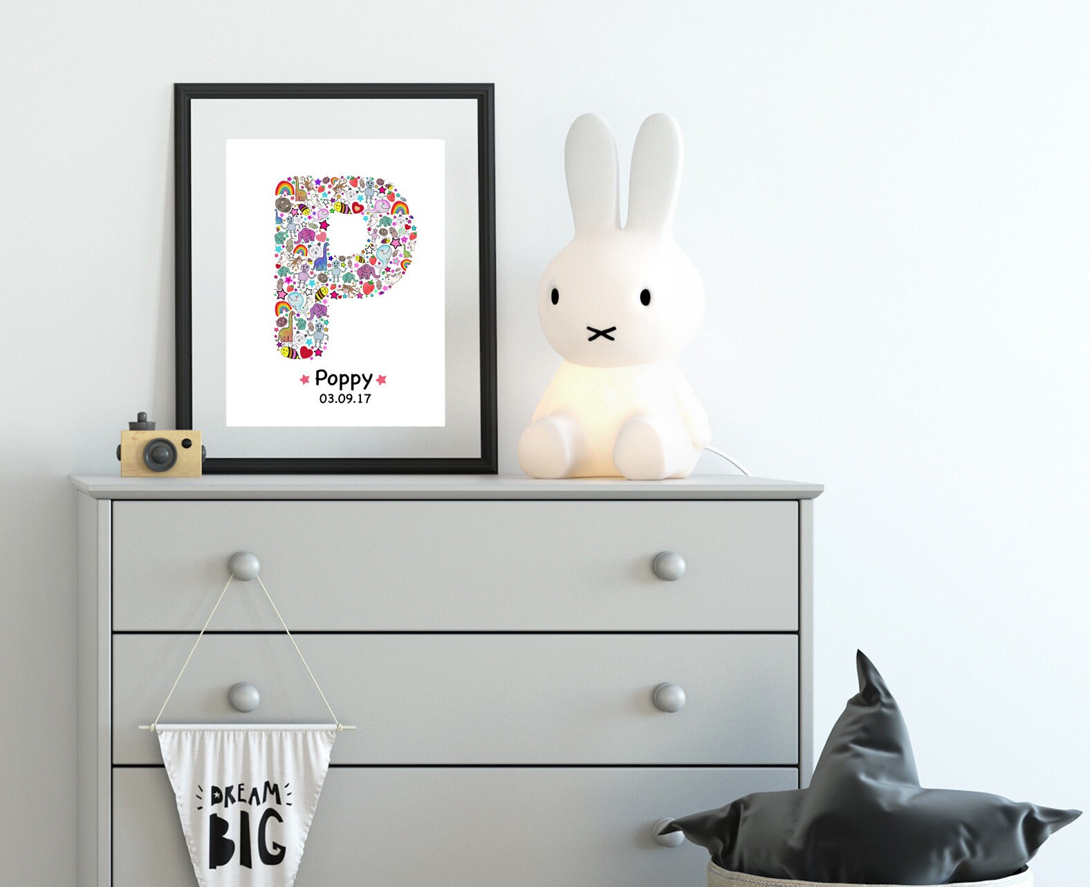Personalised Baby Name Art Kids Room Decor Nursery letter Etsy