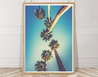 Palm Trees Print, Tropical Wall Art, Digital Download, Summer Print, Tropical decor, Palm Leaf Print, Tropical Leaf Printable Art, Palm Art