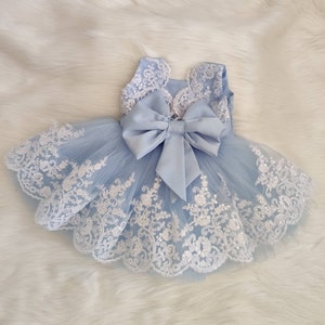 Ladies sky top blue dress