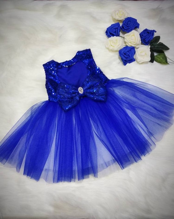 royal blue shimmer dress