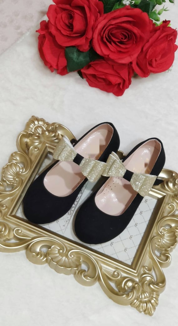 nudo Sandalias País de origen Zapatos negros para niñas zapatos de niña de flores zapatos - Etsy México