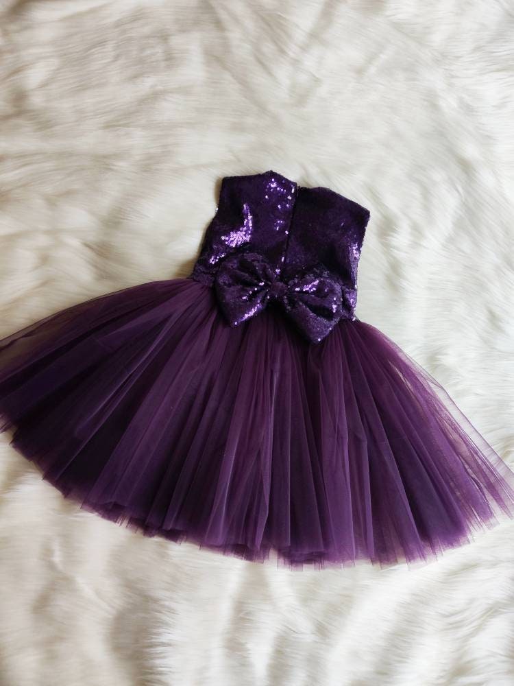 Purple Flower Girl Dress Toddler Purple ...