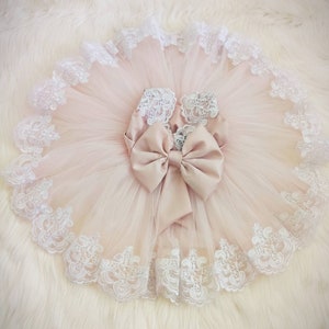 Baby flower girl dress, blush flower girl dresses, girls pink party dress, birthday dress, toddler pageant dress, 1st birthday dress