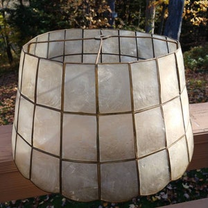 Capiz Lampshade Capiz Shell Vintage Gorgeous Vintage Capiz Shell Shade