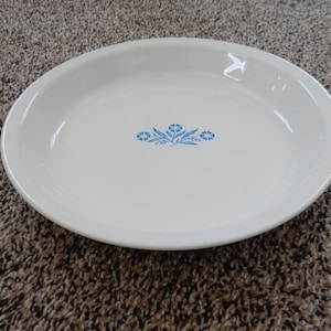 Vintage Corning Ware blauwe korenbloem 9-inch taartschaal P-309 VS 1969-1972 EXC!