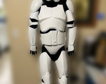 Star Wars Phase II Clone Trooper Costume Wear OR Display w/ Helmet & Stand