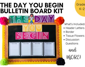 The Day You Begin Bulletin Board | Bulletin Board Kit | Diverse Bulletin Board Display | Teacher Bulletin Board