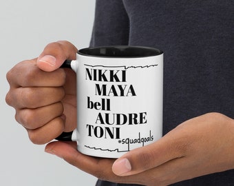 Nikki Giovanni Maya Angelou bell hooks Drinking Mug | Black Authors Mug | Toni Morrison Poet Mug | Audre Lorde Mug