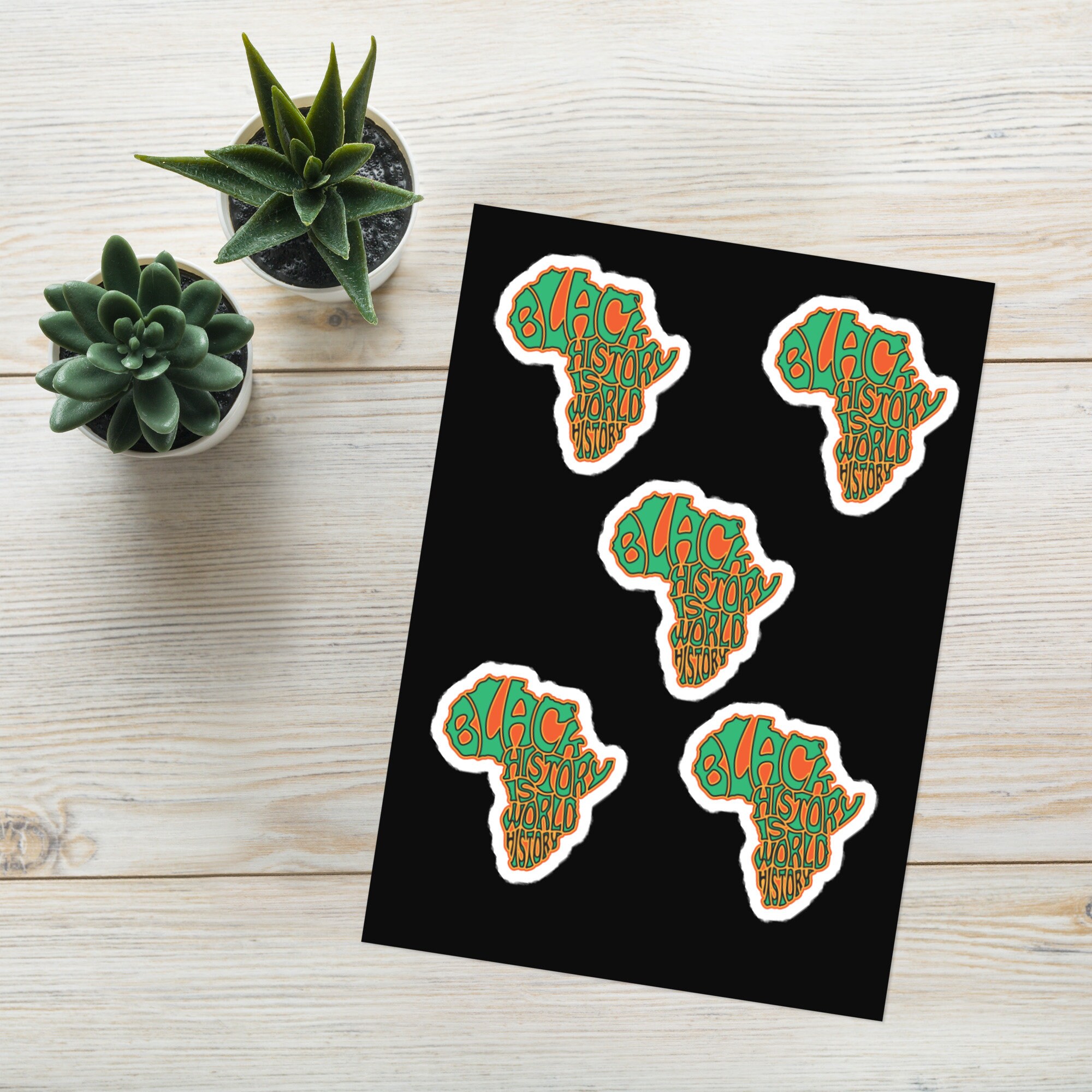 Black History is World History Sticker Sheet | Black History Month Sticker Sheet