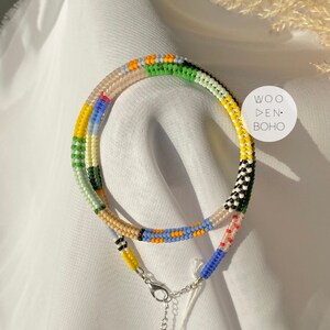 Asphinien Bohemian Shell Choker Necklace - Multicolored Beaded Star Collar For Women - View #8