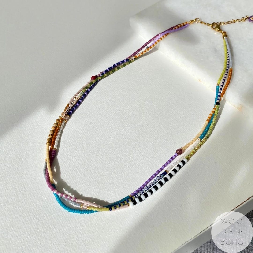 Collier Perles Cascade Forever 21 - Neuf Sans étiquette, Style Bohème Chic