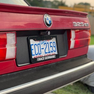 BMW E30 Early Model Plate Filler BMW 325e 318i M3