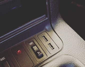 BMW E36 Dual USB Port Plug & Play OEM+ Look 325i 328i M3 323i 92-99