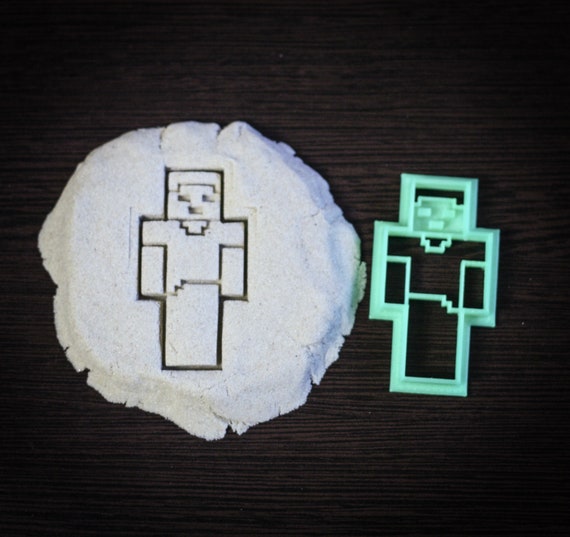 Minecraft Steve Cookie Cutter Biscuit Cutters Party Etsy Minecraft Steve Cookie Cutter Biscuit Cutters Party Etsy