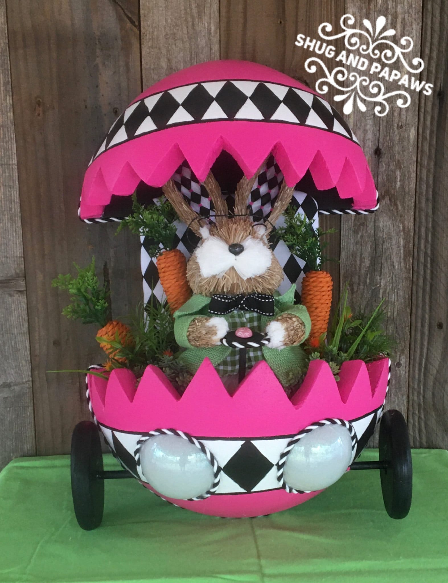 Bunny Car Wreath attachment, Easter Bunny Car , Spring Bunny Car,Hot