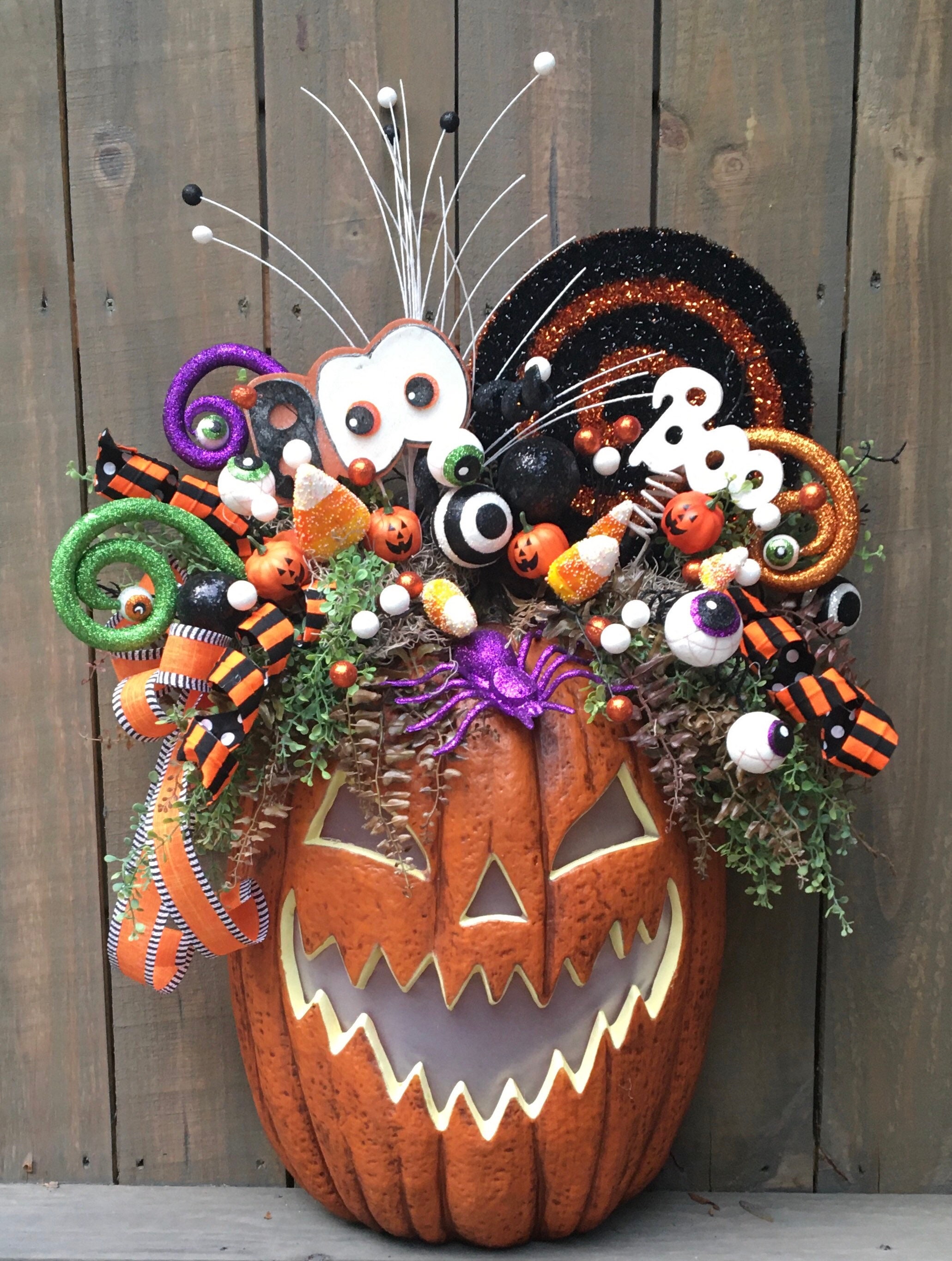 Jack O Lantern, Halloween Wreath , Animated Jack O Lantern , Halloween