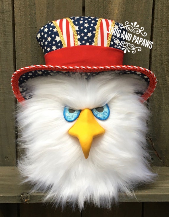 Liberty Eagle . Wreath attachment. Patriotic wreath attachment, Eagle Wreath embellishment , Fourth of July Wreath, Independence Day Wreath