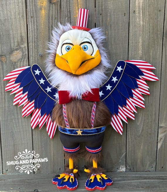 Liberty The Eagle Wreath Attachment, Fourth of July Wreath Attachment, Memorial Day Wreath Attachment. 250 th anniversary wreath embellishme