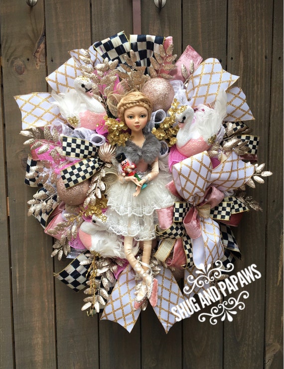 Nutcracker Prince Wreath, Ballerina Wreath, Nutcracker Suite Wreath, Christmas Wreath, Everyday Wreath, Victorian Wreath,Nutcracker Ballet