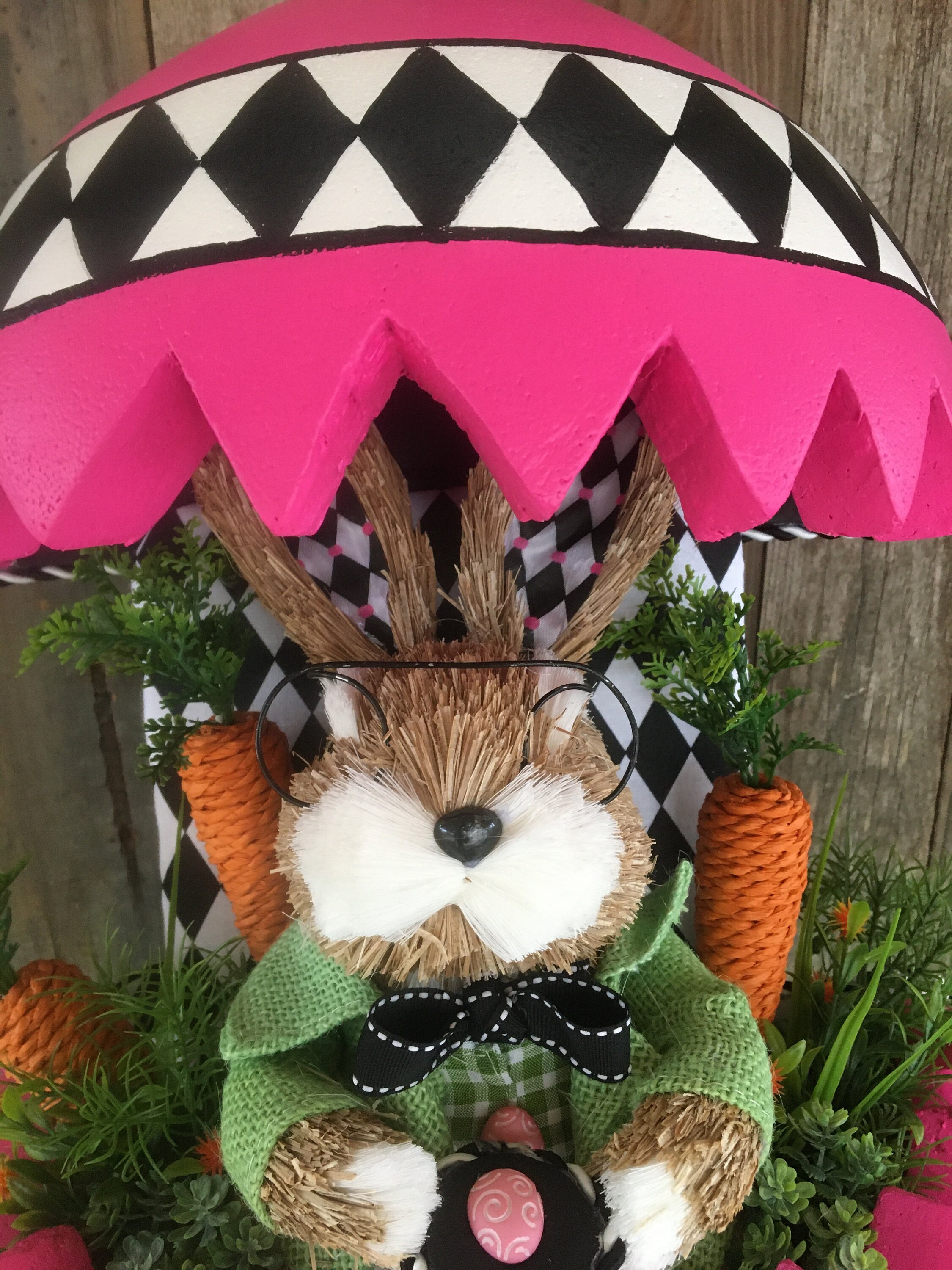 Bunny Car Wreath attachment, Easter Bunny Car , Spring Bunny Car,Hot