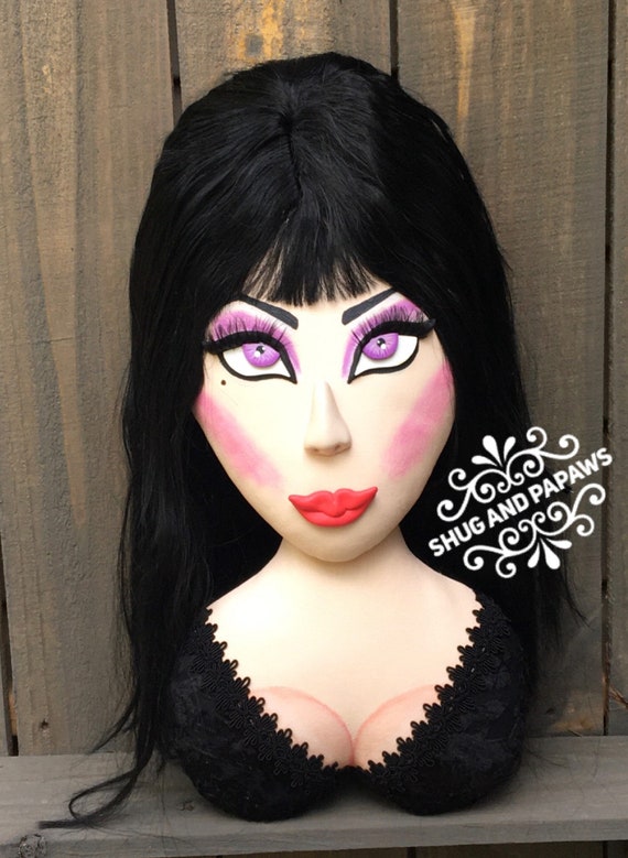 Drucilla , Halloween Wreath Attachment, Mistress of the Dark, Vampire Wreath Attachment, Spooky Wreath Attachment, Halloween Wreath