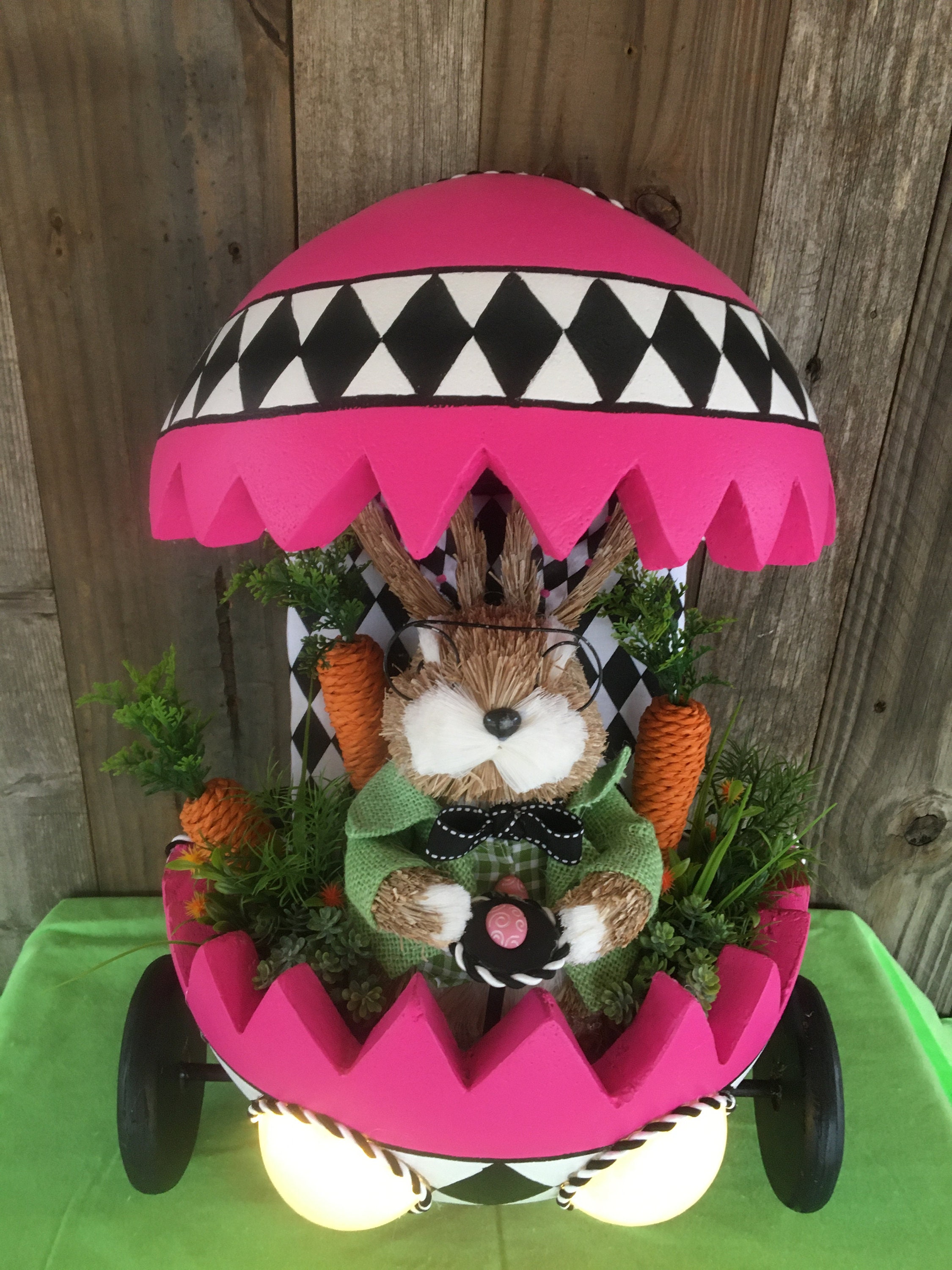 Bunny Car Wreath attachment, Easter Bunny Car , Spring Bunny Car,Hot