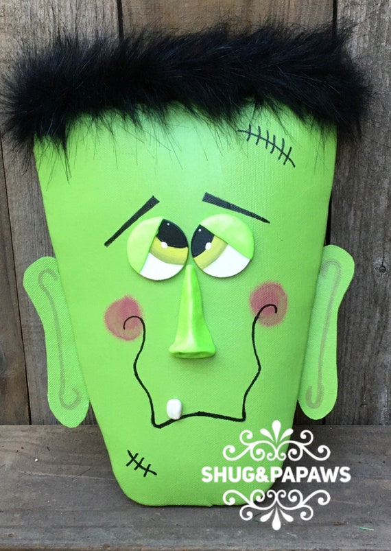 Frankenstein Wreath Attachment ,Wreath Embellishment, Halloween Decor, Frankenstein 3D character, Frankenstein Head , Halloween Wreath,