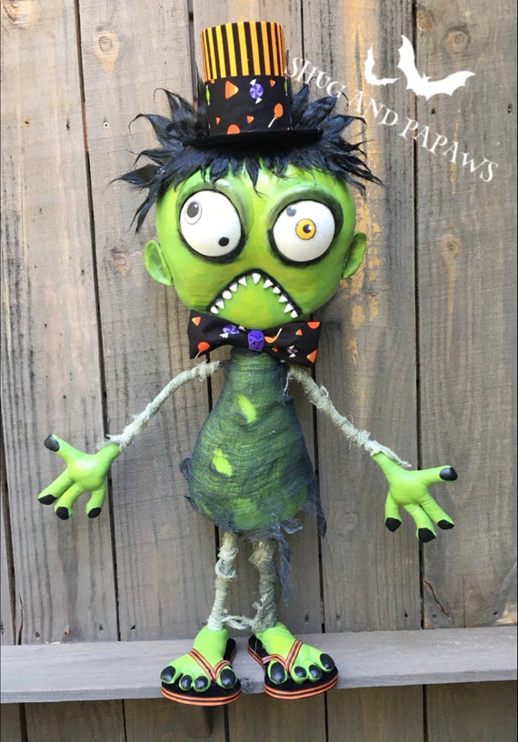 Creature, Zombie, Halloween Wreath Attachment,Zombie wreath attachment