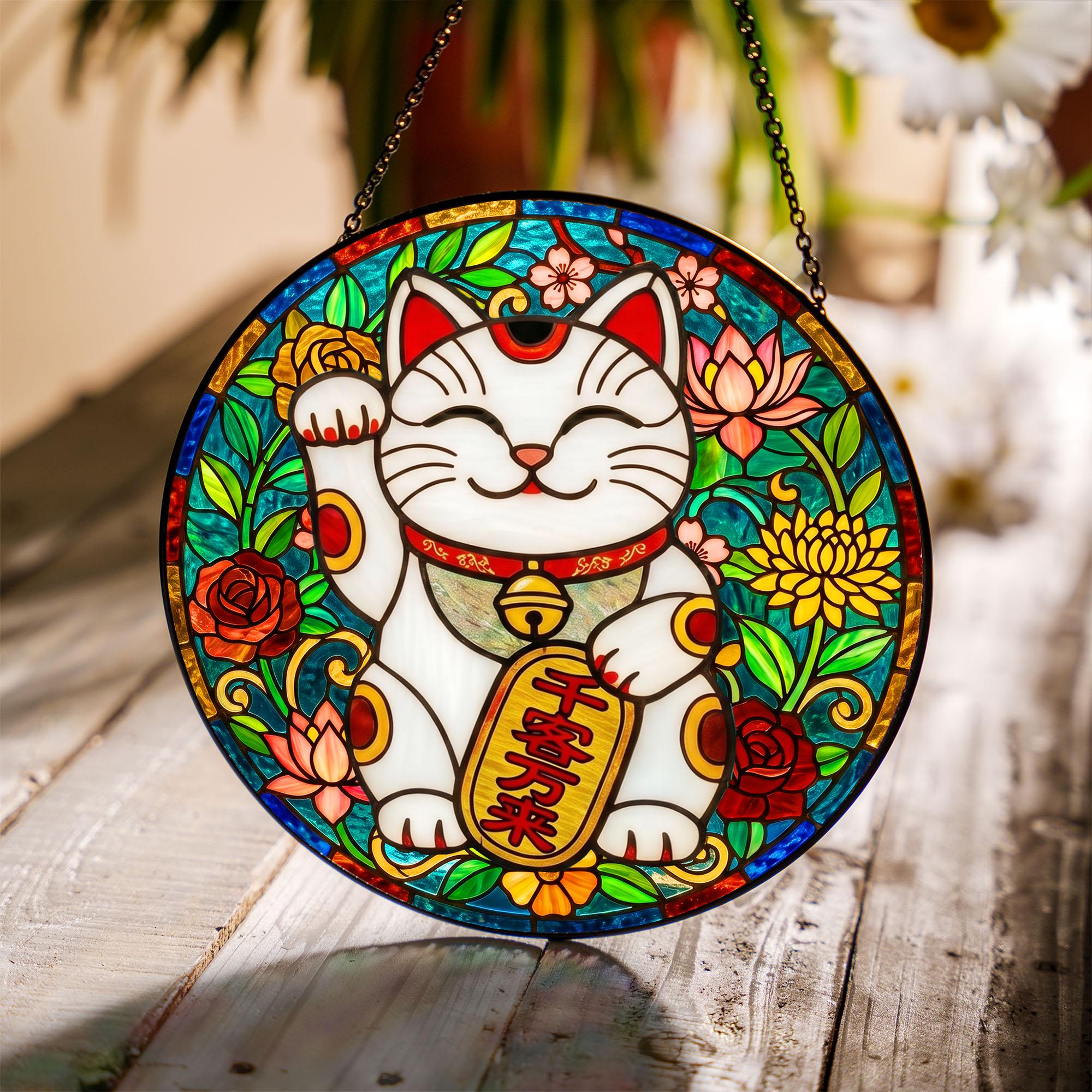Lucky Cat Glass - Etsy