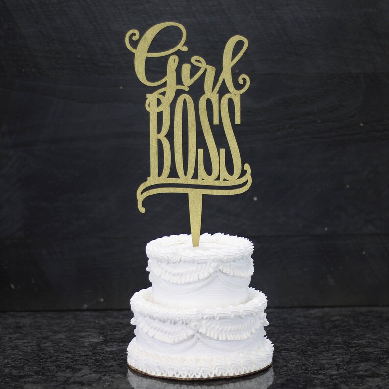 Promotion Cake Topper Girl Boss Cake Topper Cake Topper Etsy