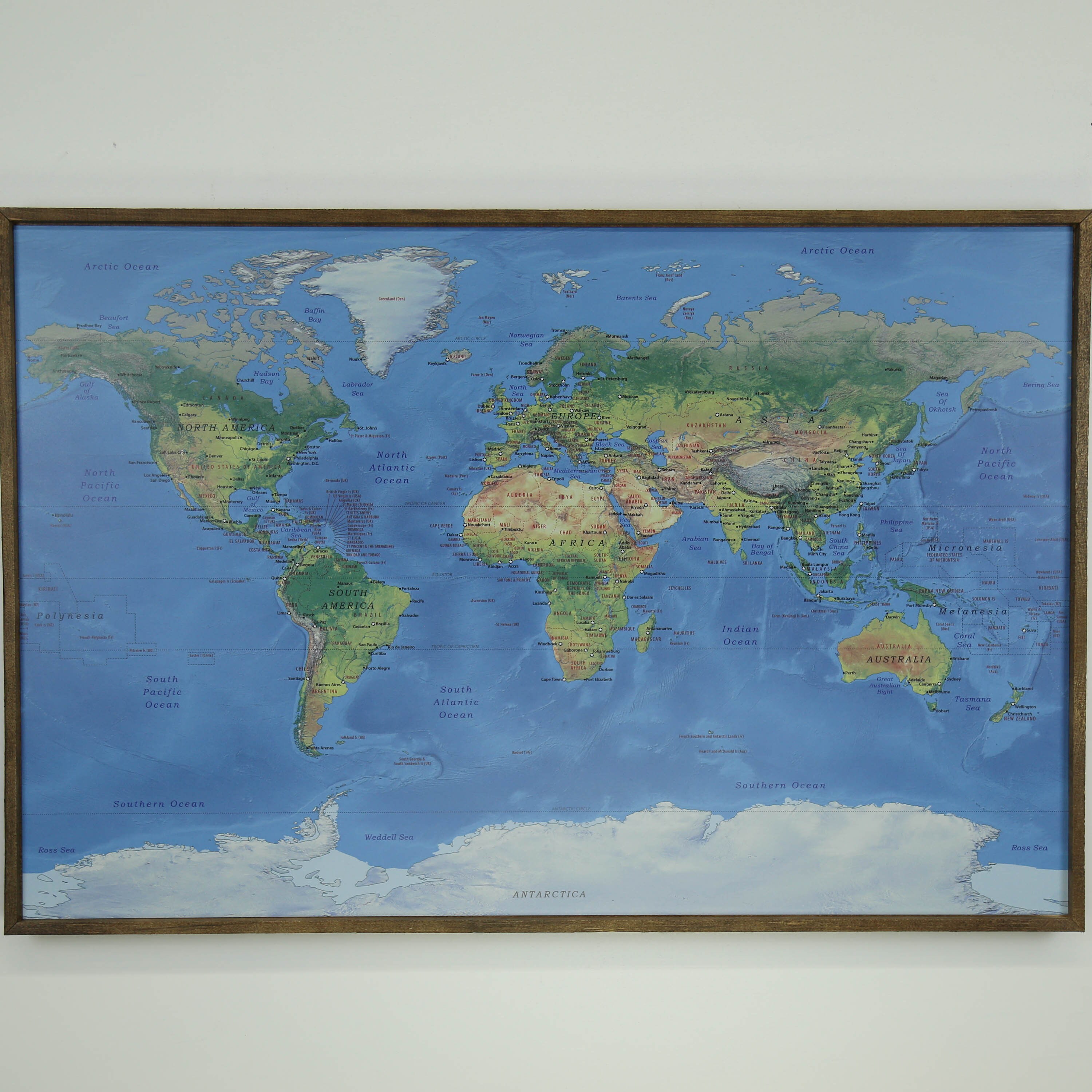 World Map Wall Art World Map Canvas World Map Print | Etsy