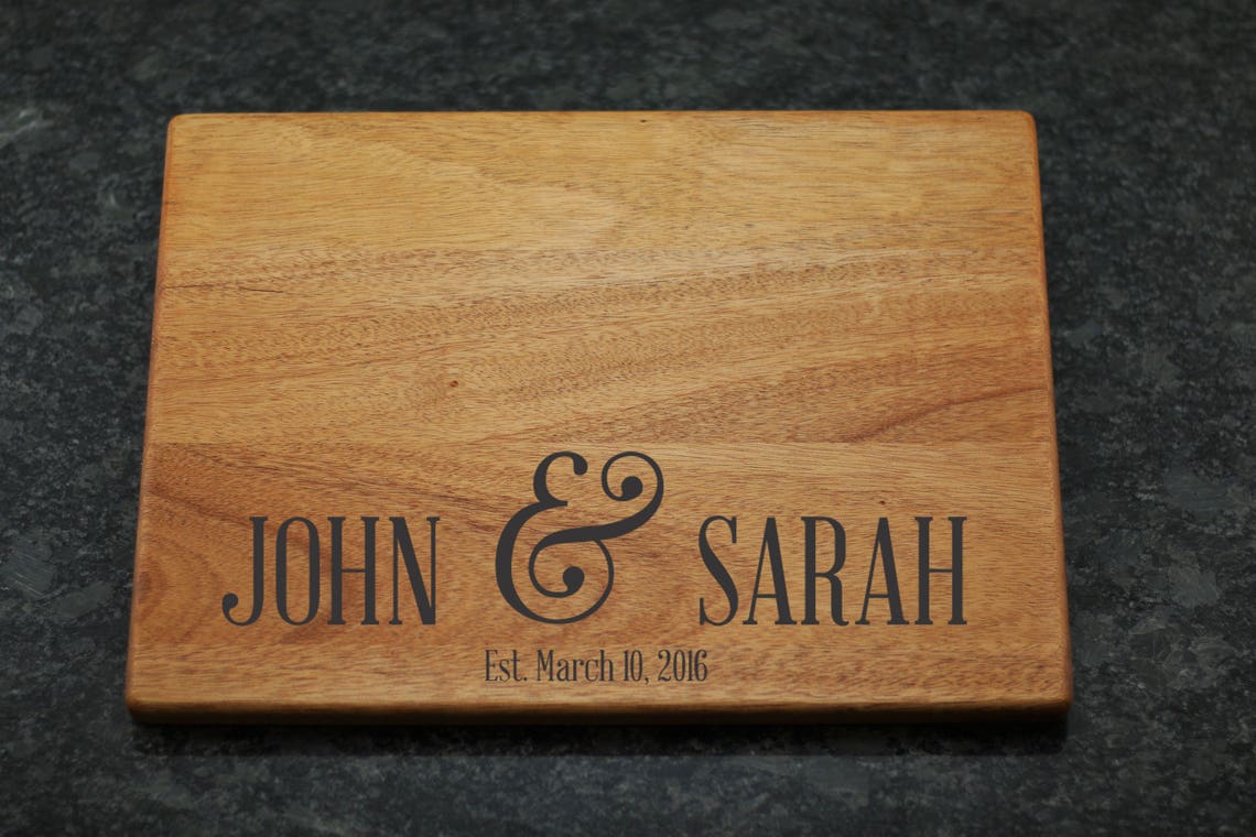 Couples Cutting Board Gift for the Couple Personalized Etsy