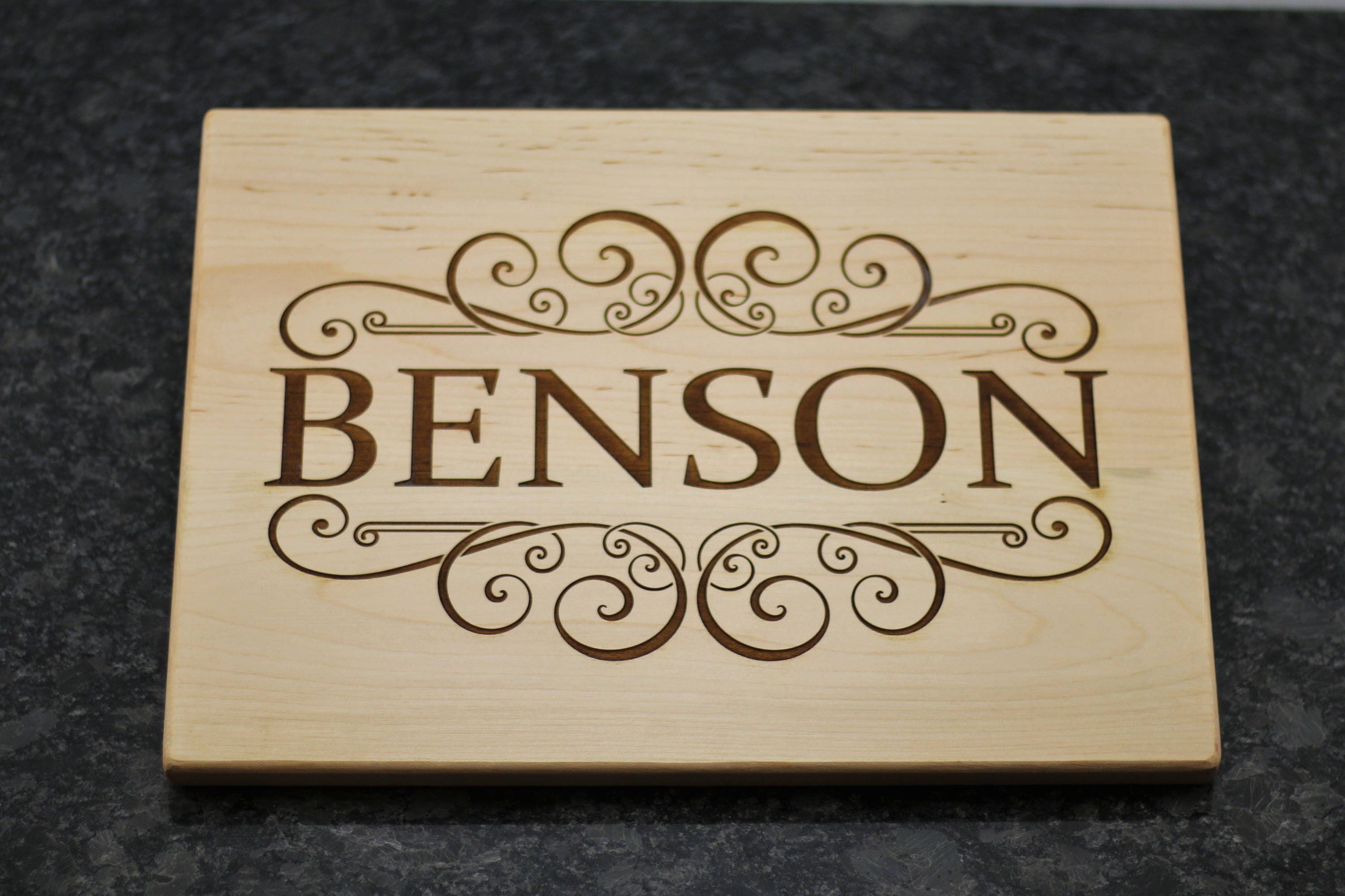 Last Name Personalized Cutting Board Custom Chopping Board Etsy