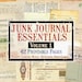 Junk Journal Essentials Volume 1,  Post Cards, Ephemera, Script, Index Cards, Ledger, Music, Digital Ephemera, Printable Ephemera Journal 