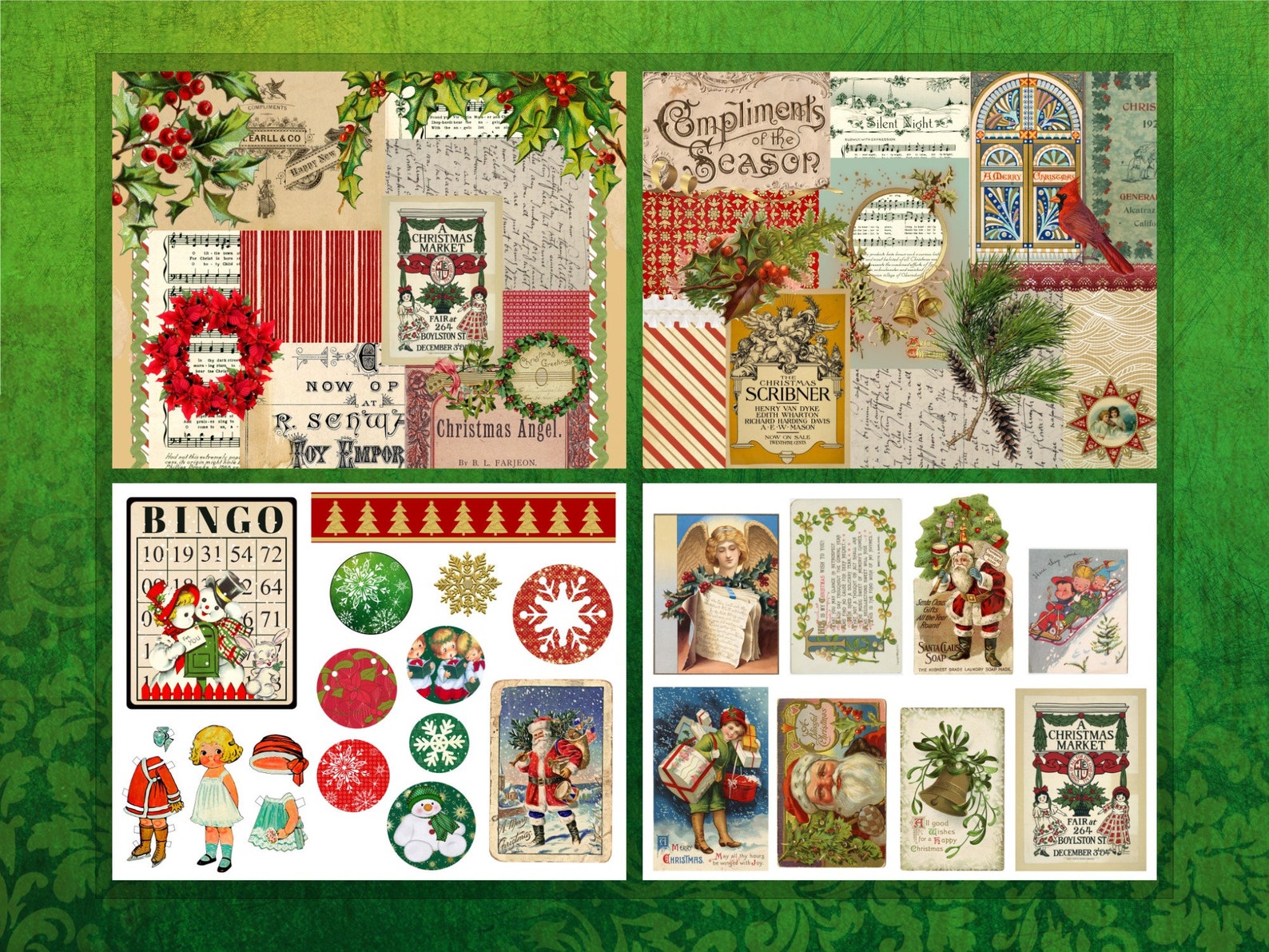 HUGE 220 Pc. Printable Christmas Journal Printable Christmas - Etsy