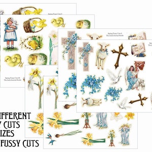 Huge Spring Bounty Kit 5, Spring Fussy Cuts Digital, Spring Digital Kit, Spring Ephemera Digital, Spring Journal, Floral Fussy Cuts, Spring image 5