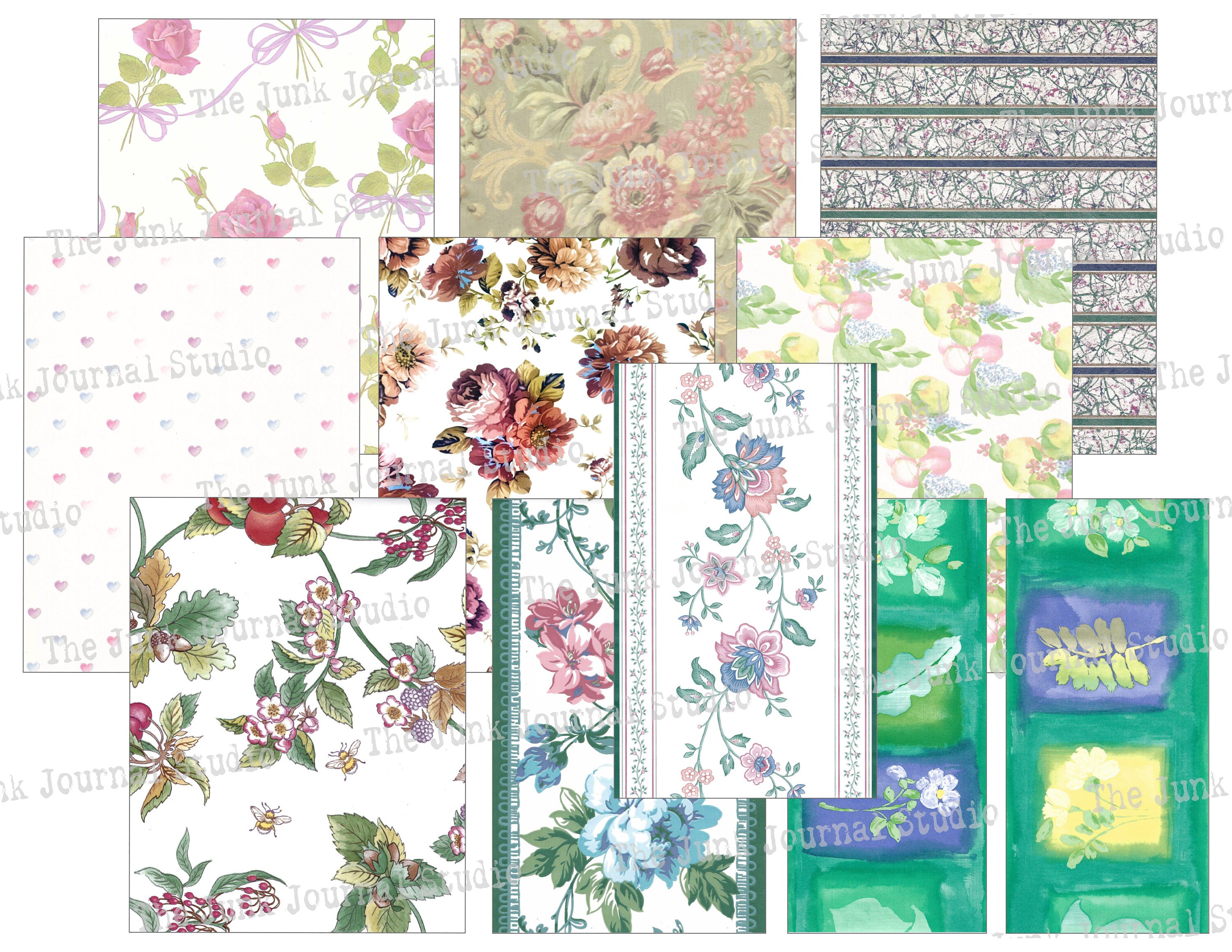 洋書 Wallpaper* November 2007 Non-Woven Wallpaper Michalsky Plants blue green 37990-4